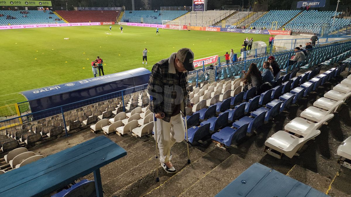 Cristian Chira, în cârje la Oțelul - Universitatea Craiova » Dialog exclusiv cu GSP: „Aștept rezultatul de la RMN și sper să scap de operație”