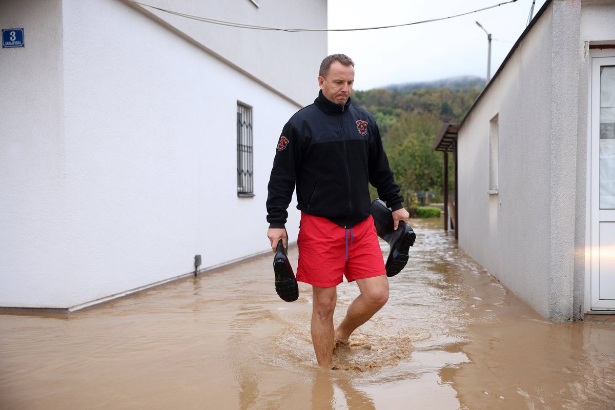 Inundații și alunecări de teren în Bosnia