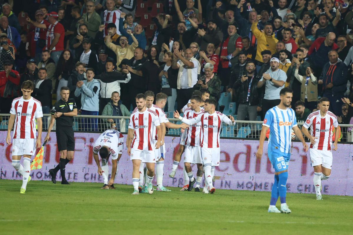 Oțelul - Universitatea Craiova, duel tare în etapa a 12-a din Superligă. FOTO: Ionuț Iordache & Andrei Furnigă(GSP)