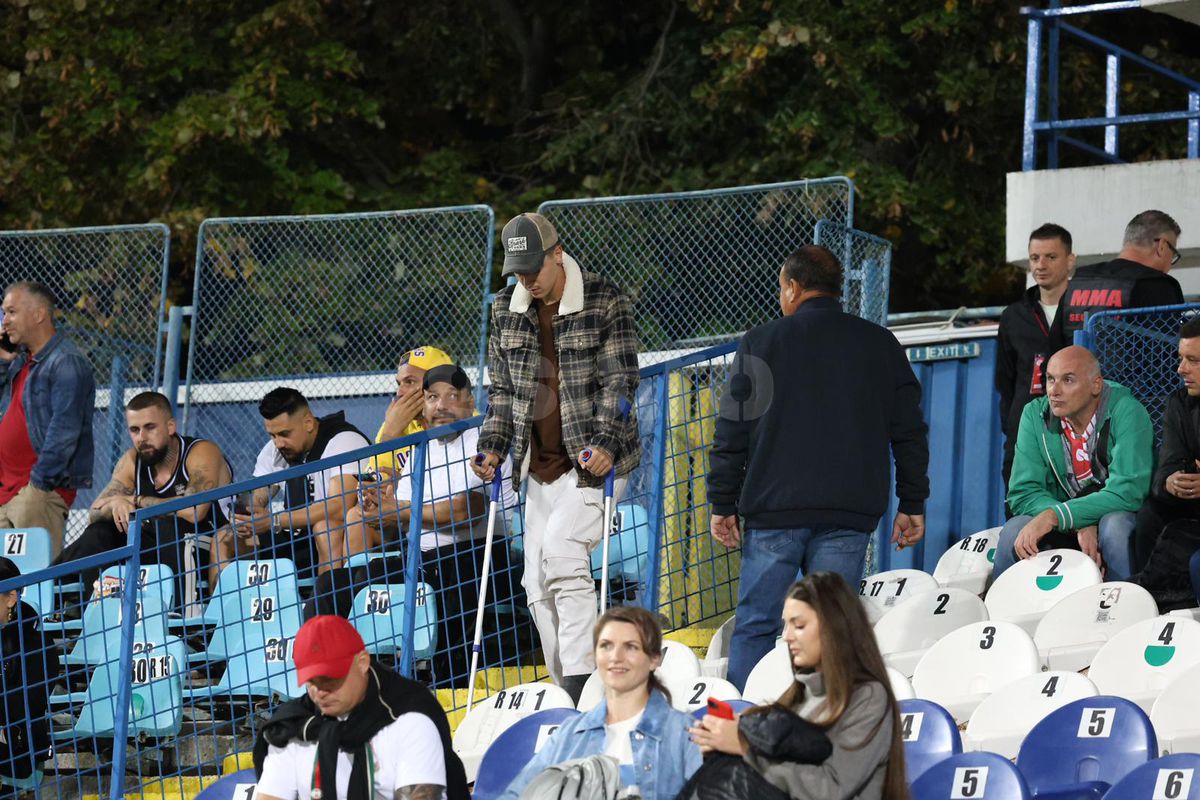 Cristian Chira, în cârje la Oțelul - Universitatea Craiova » Dialog exclusiv cu GSP: „Aștept rezultatul de la RMN și sper să scap de operație”