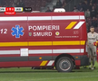 A intrat ambulanța pe teren la CFR Cluj - Poli Iași