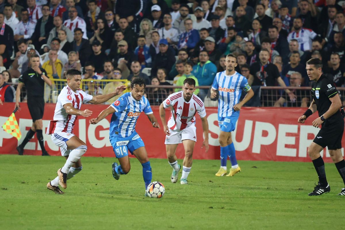 Oțelul - Universitatea Craiova, duel tare în etapa a 12-a din Superligă. FOTO: Ionuț Iordache & Andrei Furnigă(GSP)