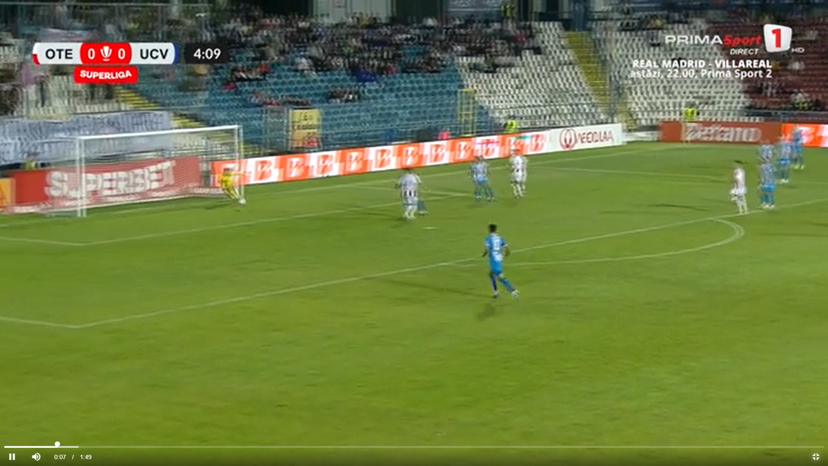 Juric, gol fabulos în Oțelul - Craiova