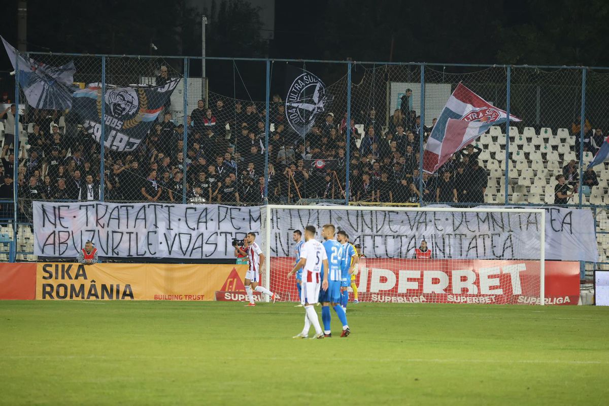 Oțelul - Universitatea Craiova, duel tare în etapa a 12-a din Superligă. FOTO: Ionuț Iordache & Andrei Furnigă(GSP)