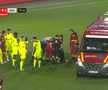 A intrat ambulanța pe teren la CFR Cluj - Poli Iași