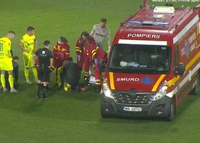 S-a zvârcolit pe jos după o intrare criminală » A intrat ambulanța la CFR Cluj - Poli Iași