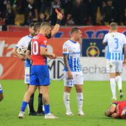 Alex Cicâldău a văzut cartonașul roșu în FCSB - Universitatea Craiova. FOTO: Ionuț Iordache (GSP.ro)