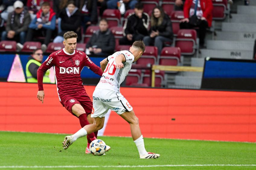 Louis Munteanu, în CFR Cluj - Hermannstadt. FOTO: Imago Images