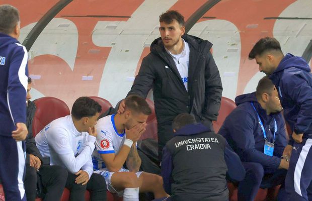 Mihnea Rădulescu va fi operat la Roma! Diagnosticul dur, confirmat: cât va lipsi jucătorul Craiovei