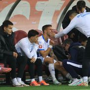 Mihnea Rădulescu s-a accidentat în FCSB - Universitatea Craiova. FOTO. Ionuț Iordache (GSP.ro)