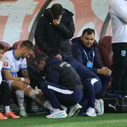 Mihnea Rădulescu s-a accidentat în FCSB - Universitatea Craiova. FOTO. Ionuț Iordache (GSP.ro)