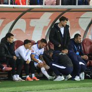 Mihnea Rădulescu s-a accidentat în FCSB - Universitatea Craiova. FOTO. Ionuț Iordache (GSP.ro)