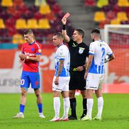 Alex Cicâldău a văzut cartonașul roșu în FCSB - Universitatea Craiova. FOTO: Cristi Preda (GSP.ro)