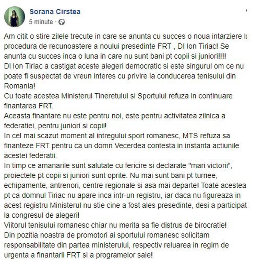 Simona Halep și Sorana Cîrstea, AGENȚI ELECTORALI pentru Ion Țiriac » Mesaje de susținere și atacuri directe la MTS