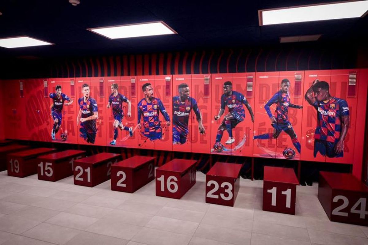 BARCELONA - SLAVIA PRAGA // VIDEO + FOTO Imagini din noul vestiar catalan: Messi și Suarez au dulapuri personalizate