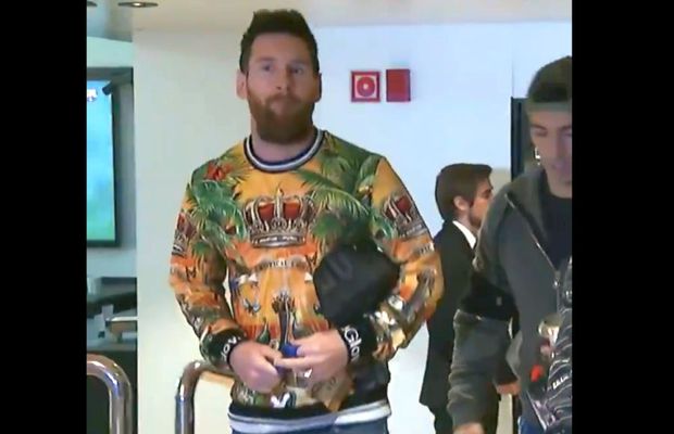 BARCELONA - SLAVIA PRAGA // VIDEO Lionel Messi a venit la stadion cu „coroana” :D