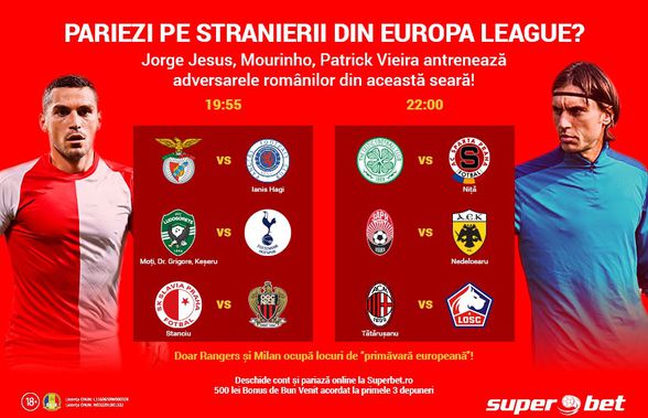 SuperSeară pentru românii din Europa League și SuperBani pentru pariori?!