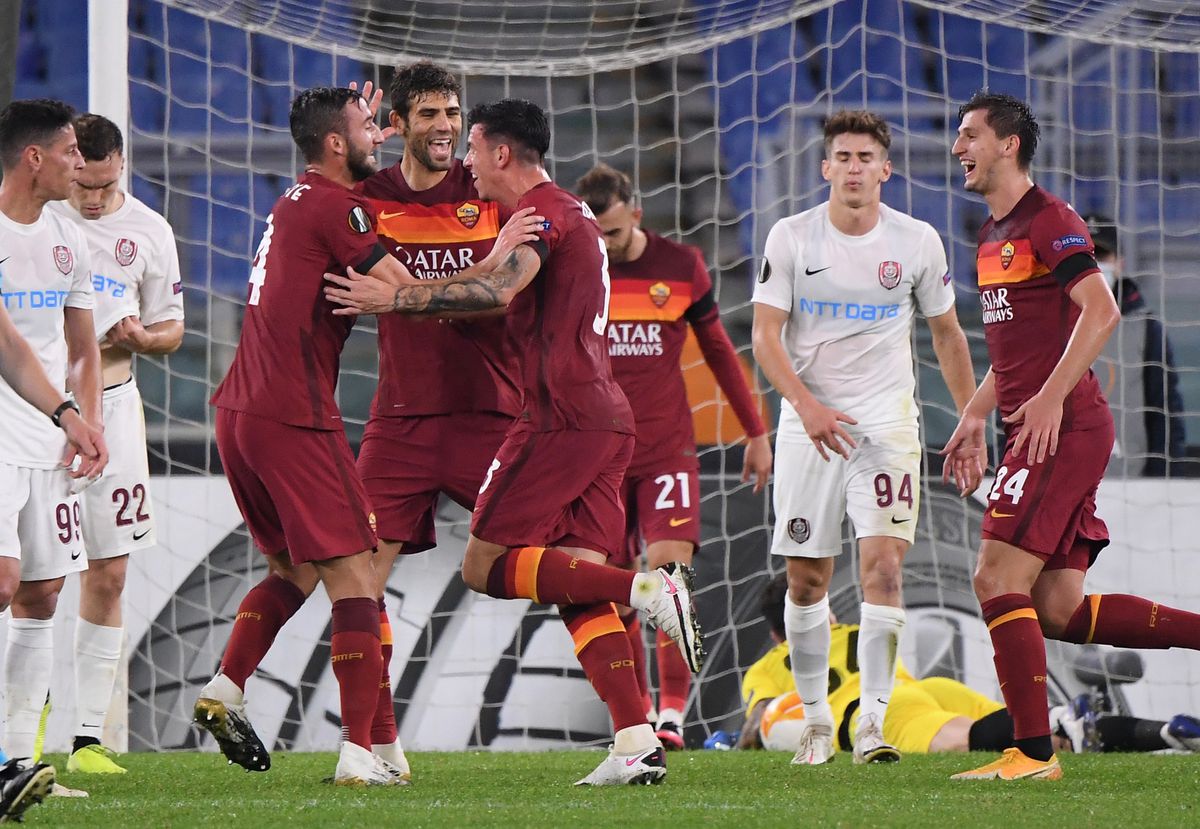 AS Roma - CFR Cluj 5-0. Penalty refuzat campioanei pe „Olimpico”