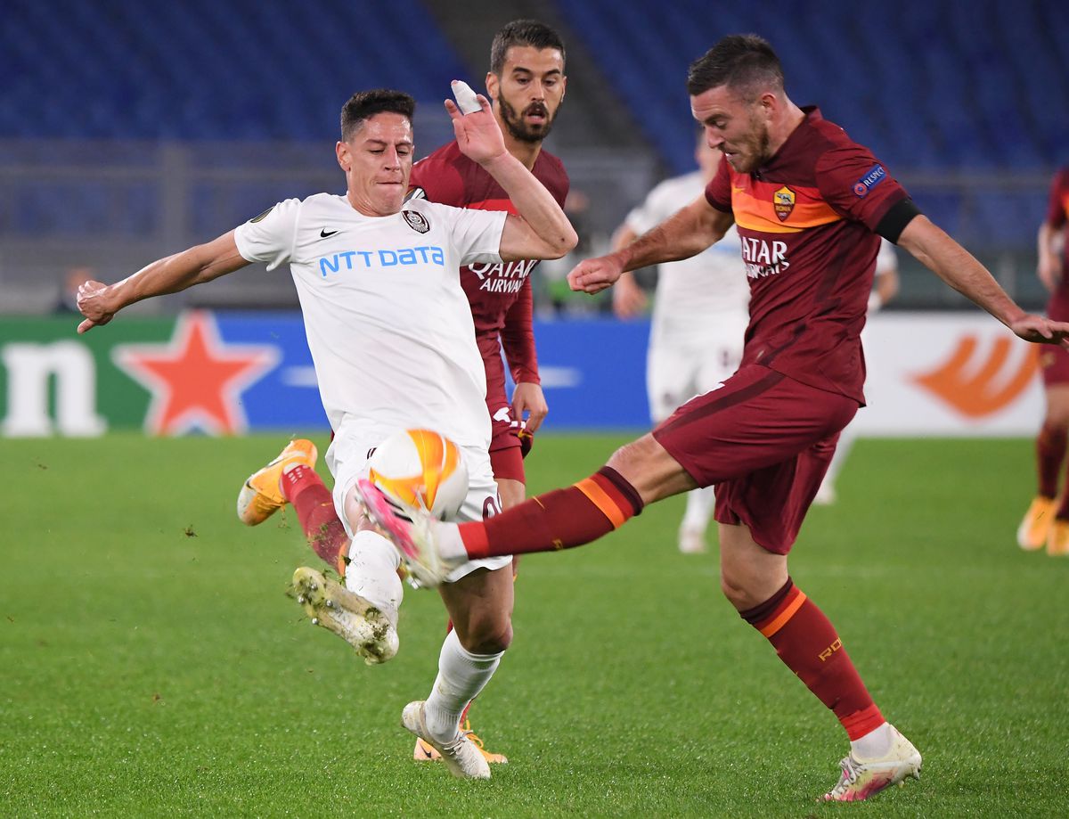 Edin Dzeko, testat pozitiv cu Covid-19, la o zi după AS Roma - CFR Cluj 5-0