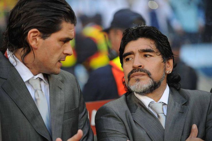 Alejandro Mancuso alături de ”El Pibe d”Oro” Maradona, la naționala Argentinei