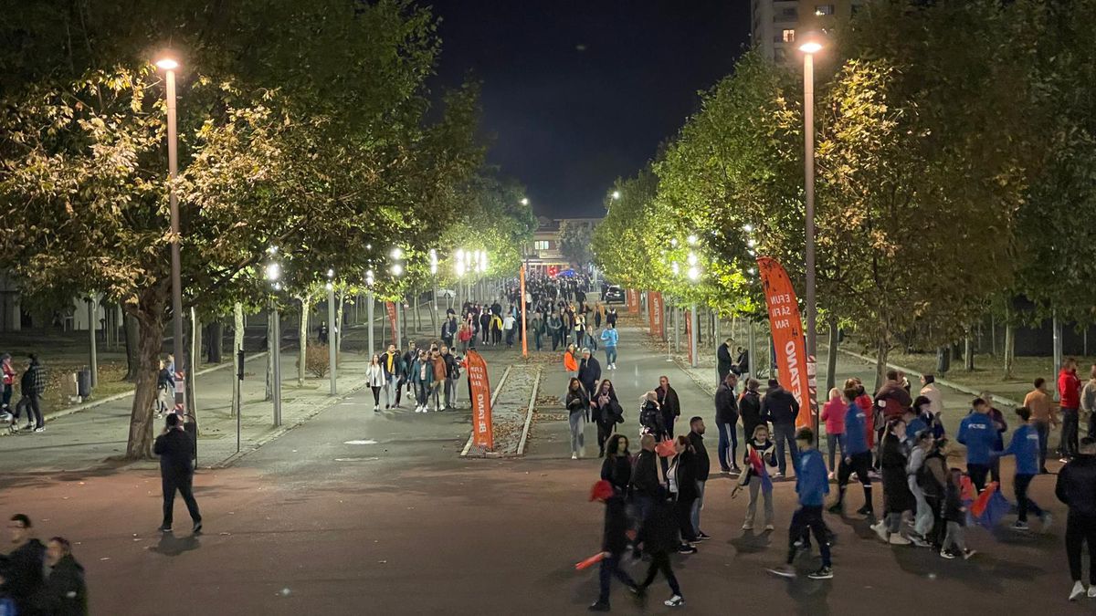 Imagini dinainte de FCSB - Rapid, derby pe Arena Națională