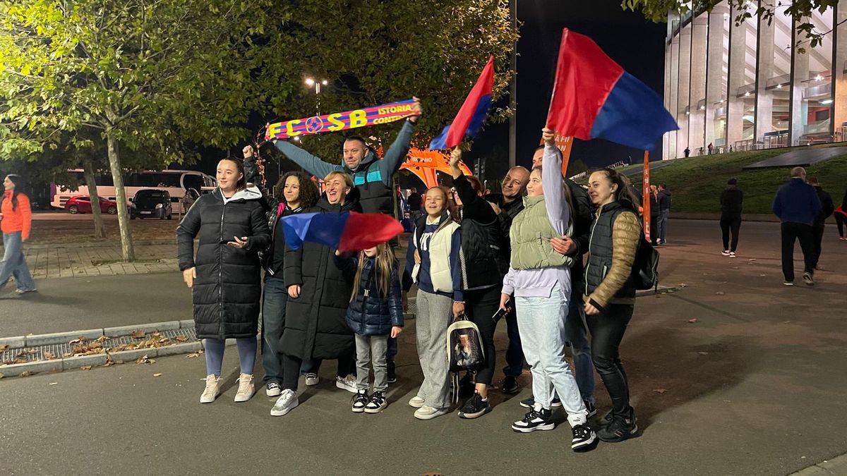 Imagini dinainte de FCSB - Rapid, derby pe Arena Națională