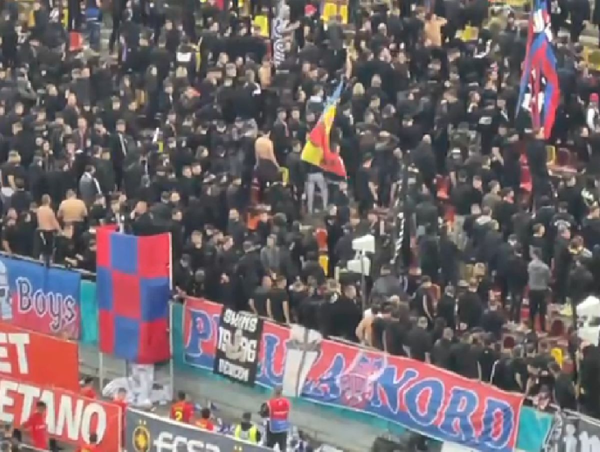 Le-au întors spatele! » Scenele surprinse pe Arena Națională, imediat după înfrângerea FCSB-ului cu Rapid