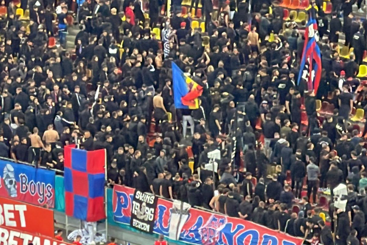 Le-au întors spatele! » Scenele surprinse pe Arena Națională, imediat după înfrângerea FCSB-ului cu Rapid