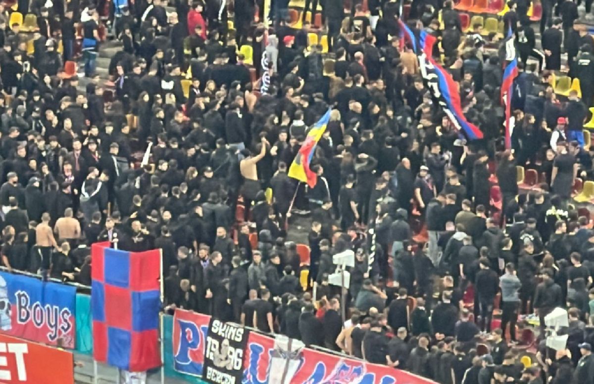 Peluza Nord a intrat în protest imediat după înfrângerea cu Rapid! Scenele surprinse pe Arena Națională + BUCURUIA rapidistă