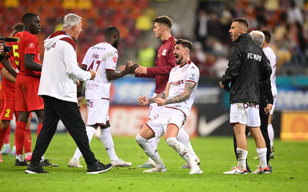 Vișiniul a cucerit Arena Națională! Rapid câștigă derby-ul cu FCSB și intră serios în lupta pentru titlu » Clasamentul ACUM