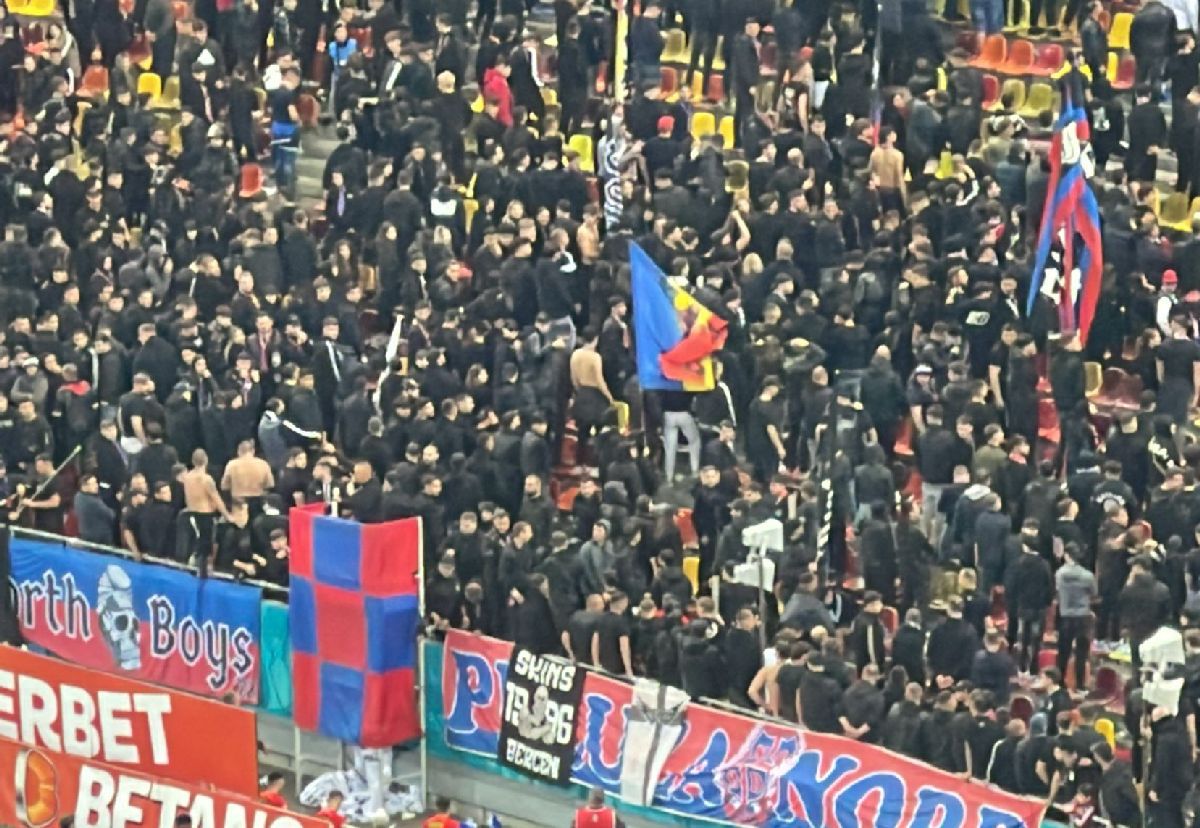Le-au întors spatele! » Scenele surprinse pe Arena Națională, imediat după înfrângerea FCSB-ului cu Rapid