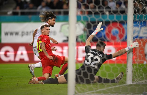Papeau, cursă de excepție în derby-ul cu FCSB! S-a distrat cu 3 adversari și a tras imparabil