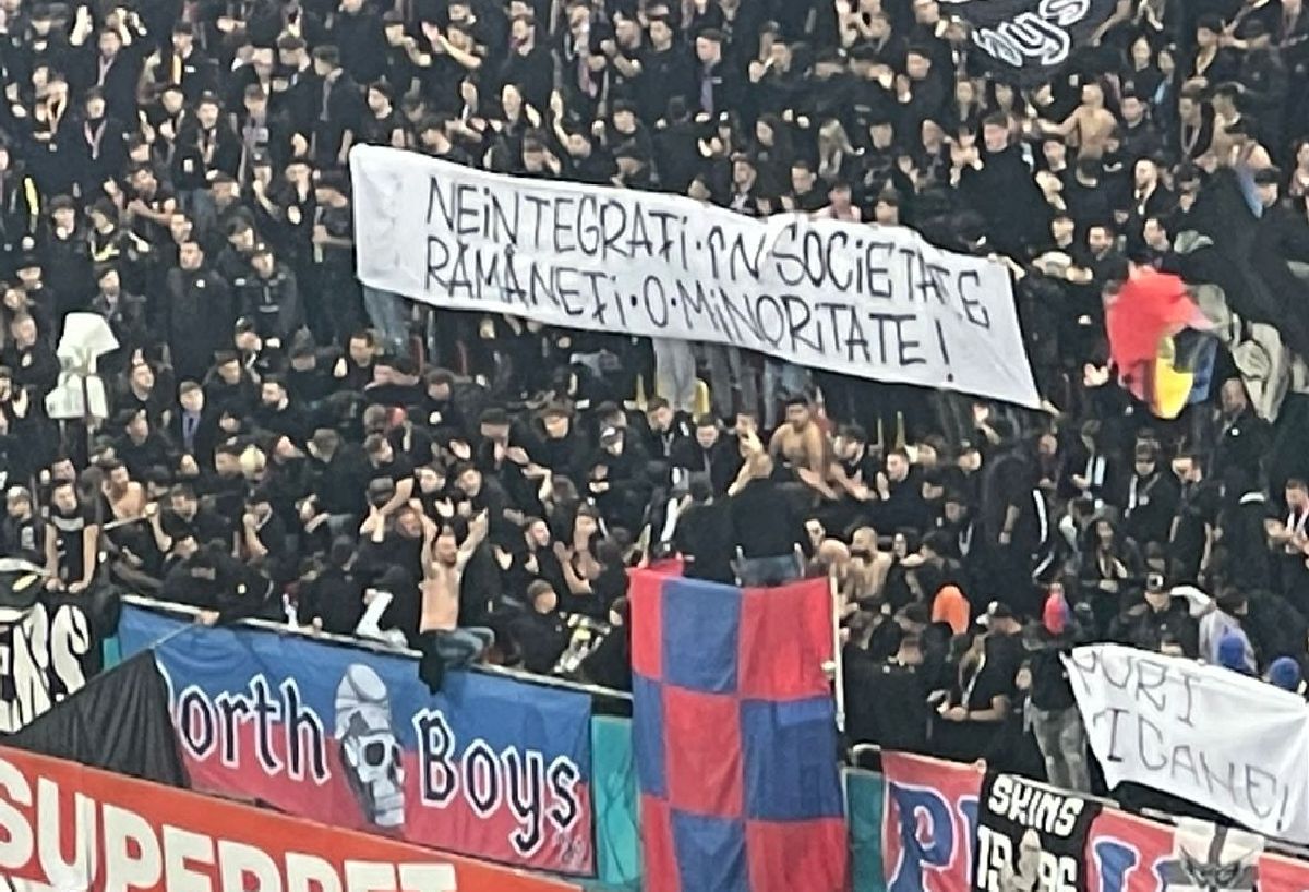 Scenografia ultrașilor FCSB la derby-ul cu Rapid: „When matchday comes”