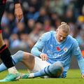 Pep Guardiola a dezvăluit de ce l-a schimbat la pauză pe Erling Haaland în partida cu Bournemouth. Foto: Imago Images