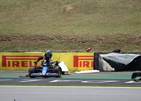 Scandal în Brazilia! Ocon și Alonso, accident grav în calificări: „Un idiot!”