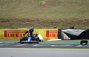 Scandal în Brazilia! Ocon și Alonso, accident grav în calificări: „Un idiot!”