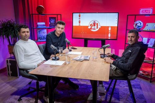 Ionel Dănciulescu, la podcastul GSP „2 la 1”, alături de Alexandru Barbu și Raul Rusescu