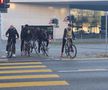 Jucătorii celor de la Basel vin la antrenament pe bicicletă + asaltați de copii pe trecerea de pietoni