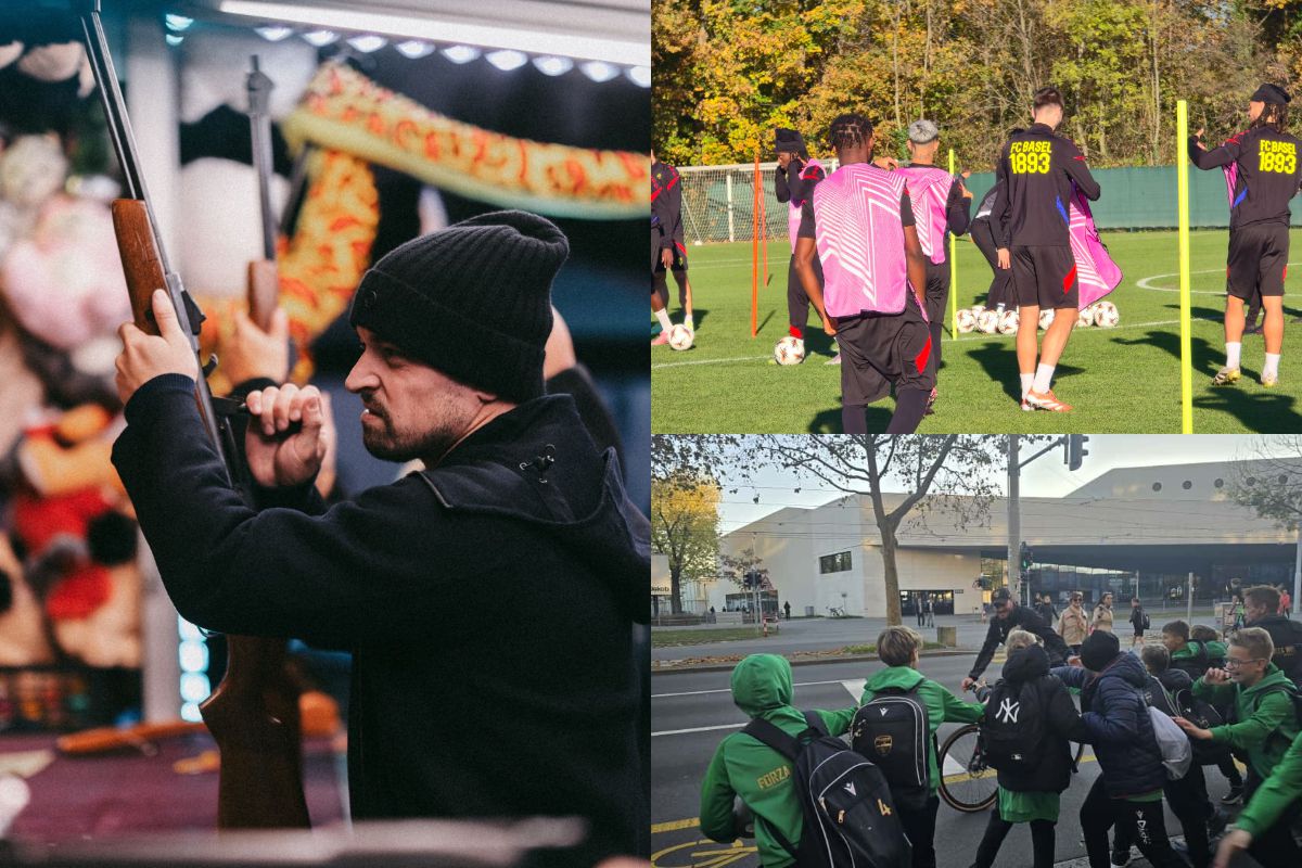 Basel, imaginea fotbalului civilizat: Shaqiri trage la țintă prin târguri, jucătorii vin la bază pe biciclete, iar jurnaliștii stau la câțiva centimetri de vedete