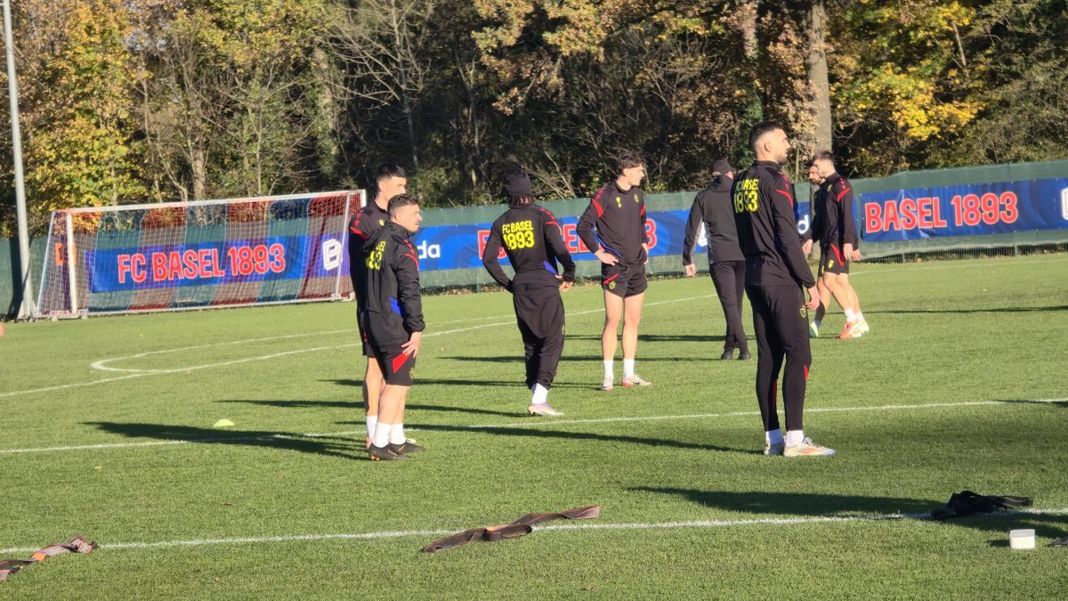 Antrenament oficial FC Basel, înaintea ciocnirii cu FCSB