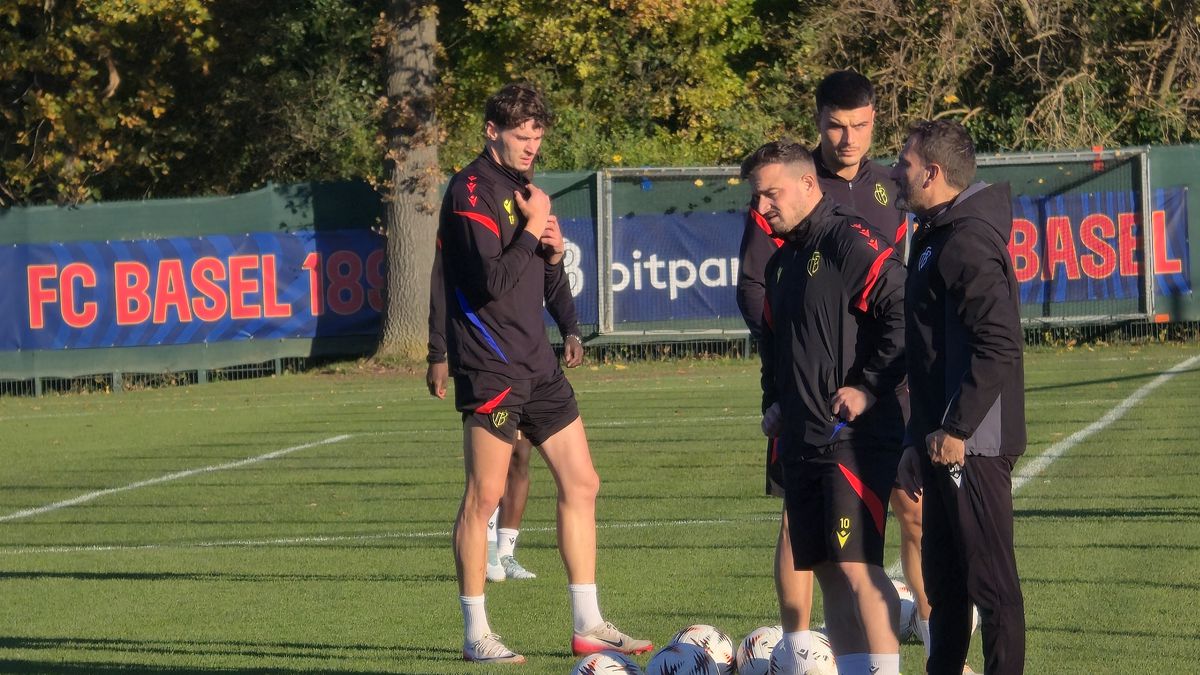 Antrenament oficial FC Basel, înaintea ciocnirii cu FCSB
