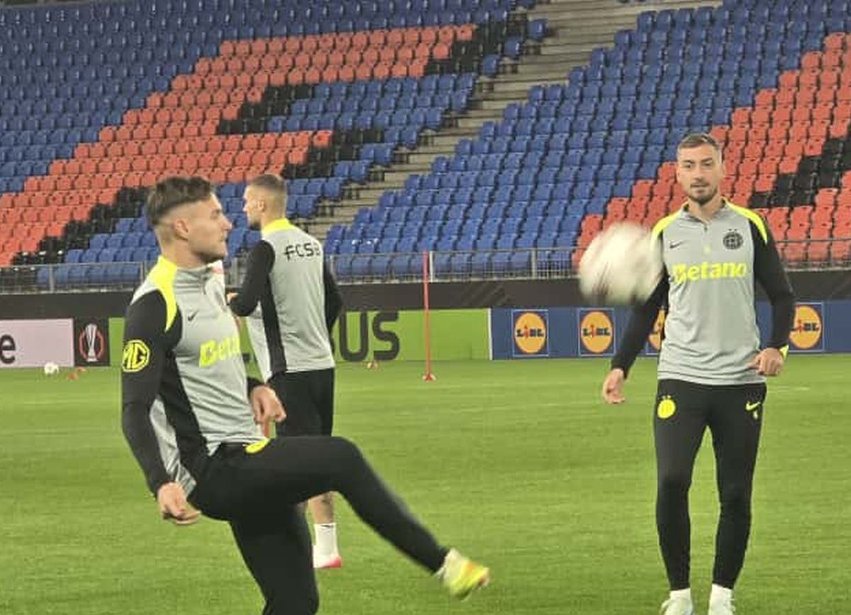 FCSB a luat pulsul St. Jakob-Park, cu 24 ore înaintea partidei cu Basel » Imagini de la antrenamentul oficial