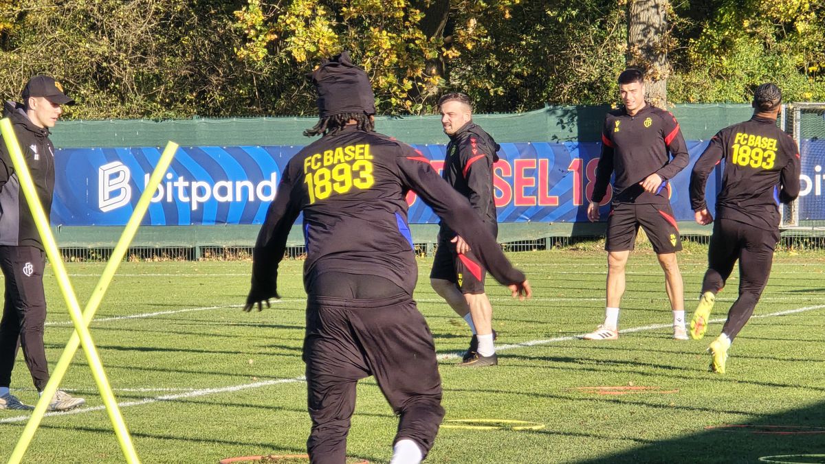 Antrenament oficial FC Basel, înaintea ciocnirii cu FCSB