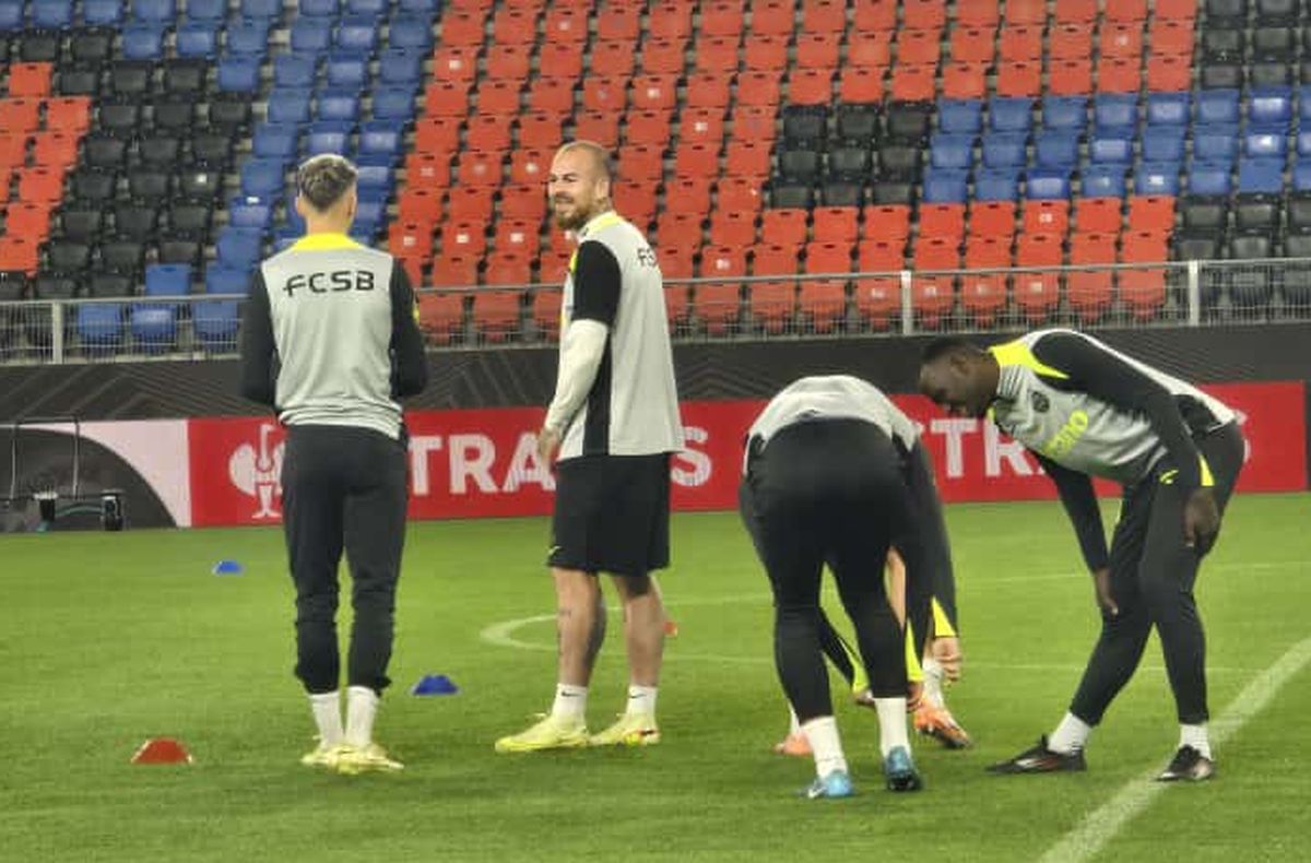 FCSB a luat pulsul St. Jakob-Park, cu 24 ore înaintea partidei cu Basel » Imagini de la antrenamentul oficial