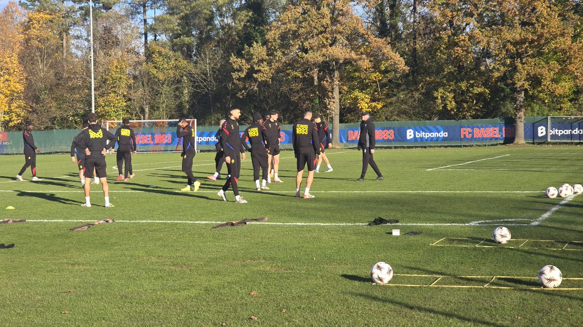 Antrenament oficial FC Basel, înaintea ciocnirii cu FCSB