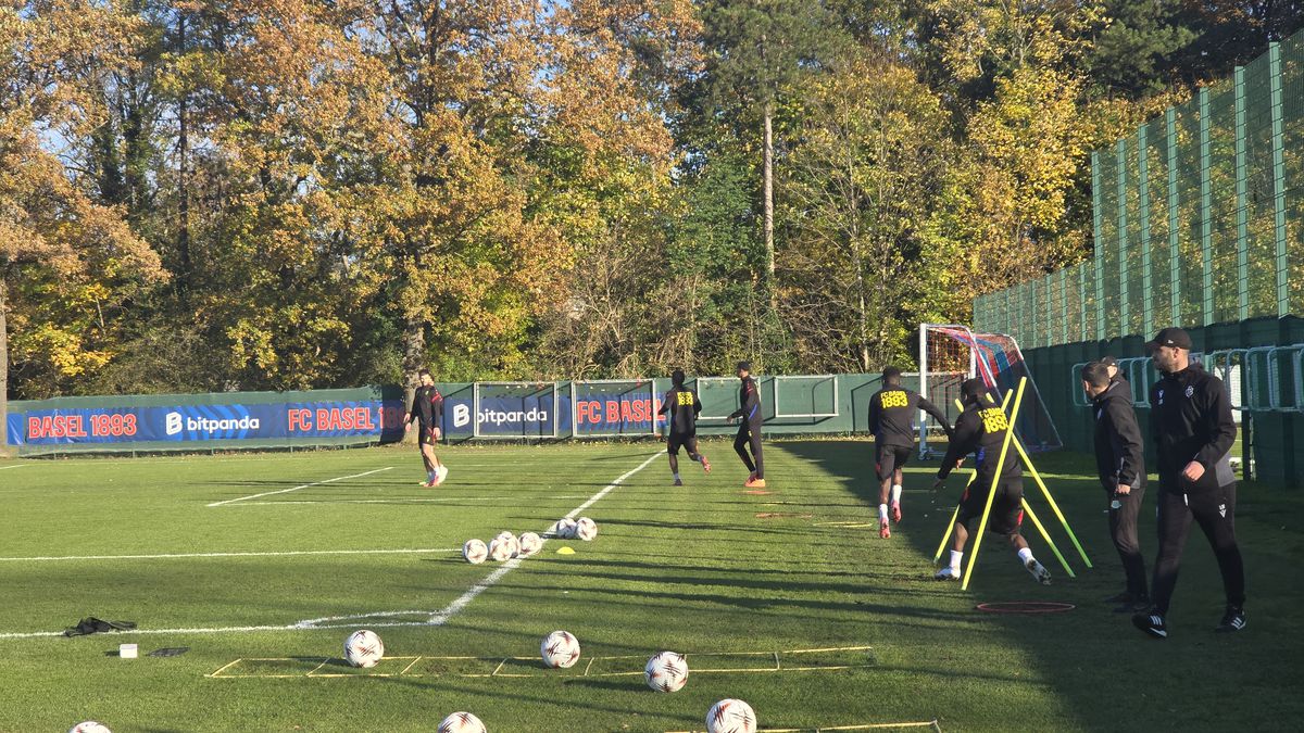 Antrenament oficial FC Basel, înaintea ciocnirii cu FCSB