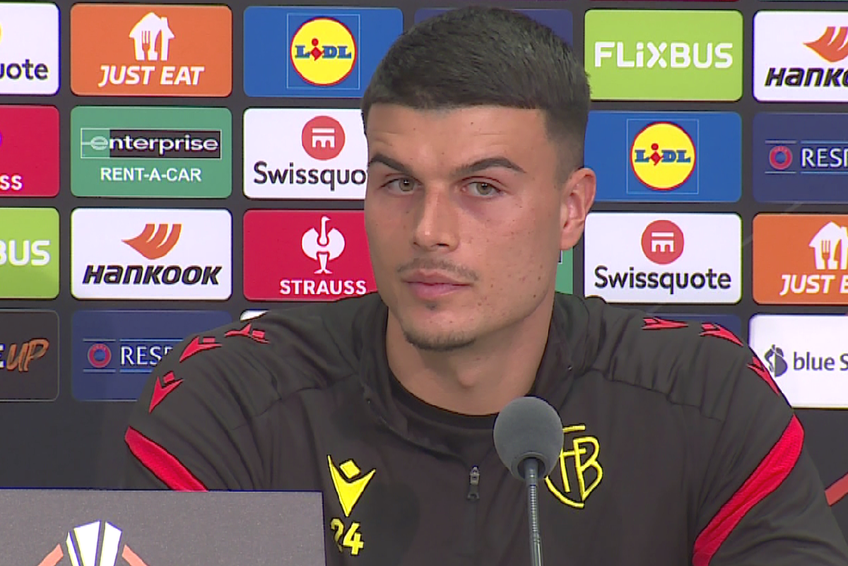 Flavius Daniliuc, la conferința de presă premergătoare partidei dintre Basel și FCSB