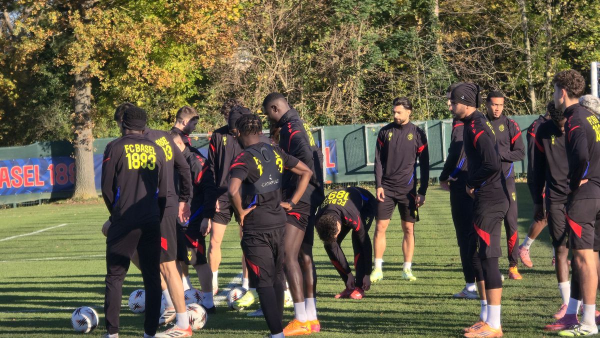 Antrenament oficial FC Basel, înaintea ciocnirii cu FCSB