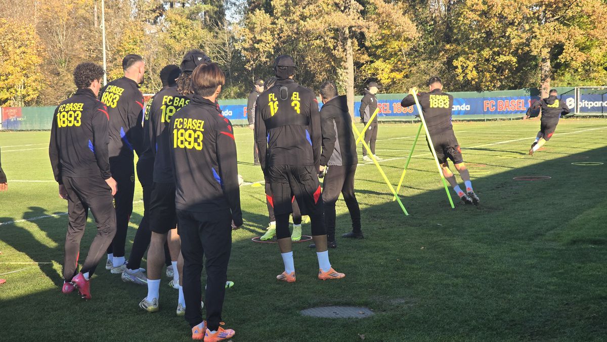 Antrenament oficial FC Basel, înaintea ciocnirii cu FCSB