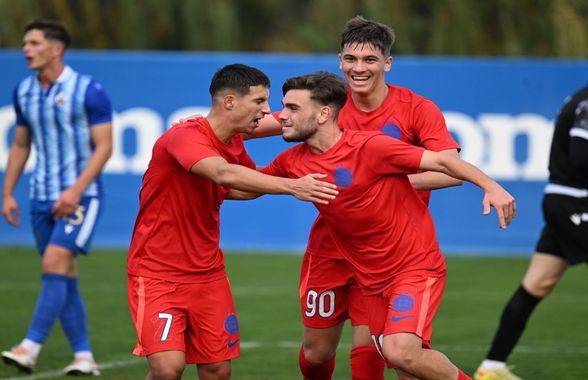Toma și Stoian o califică pe FCSB U19 mai departe în Youth League, într-un meci cu 5 goluri